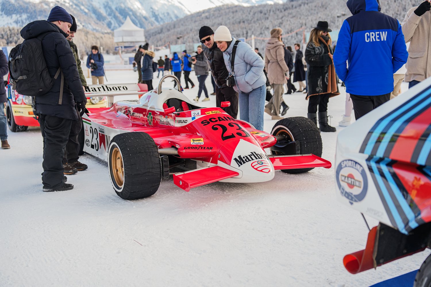 Historischer Formel-1-Wagen in Marlboro-Lackierung, St. Moritz
